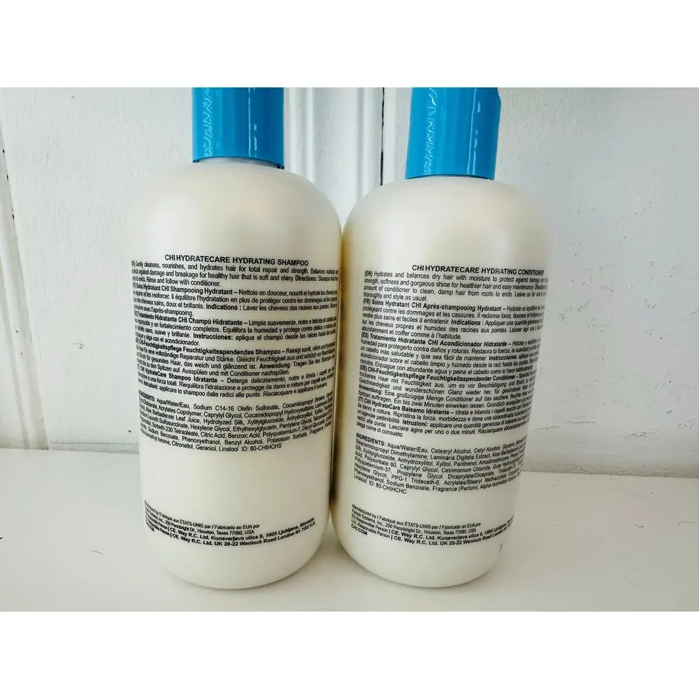 CHI HydrateCare Hydrating Shampoo and Conditioner 12oz Set - NEW